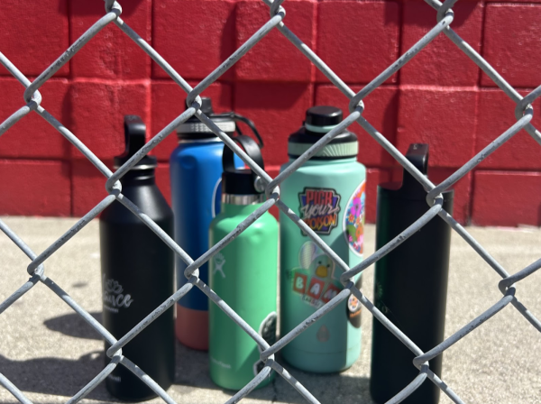 Water bottles behind the fence after confiscation for being “too disruptive.” They were incarcerated after an unfair trial against Mrs. Dupont.